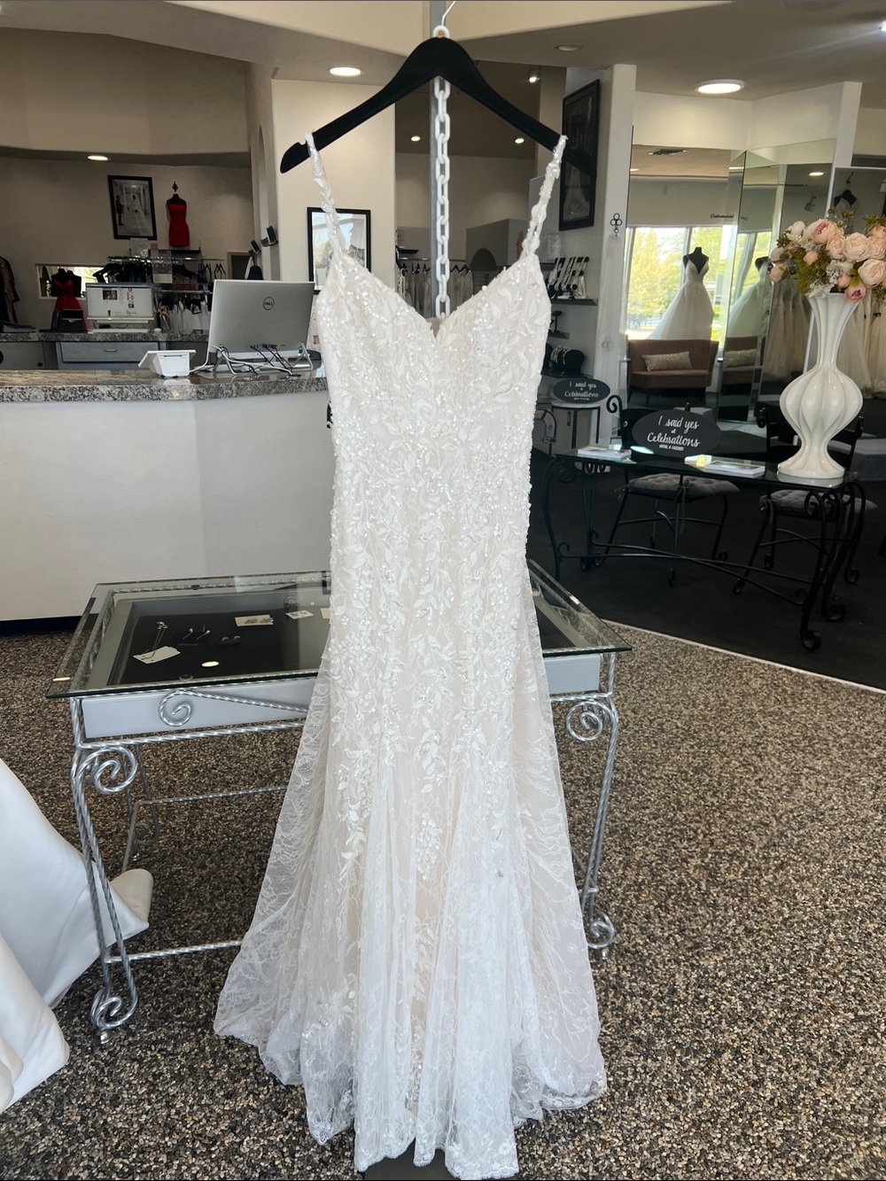 Mori Lee Beaded Lace Wedding Dress